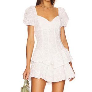 NWT - BARDOT BRODERIE CORSET DRESS - WHITE, EYELET, SUNDRESS - SIZE 6